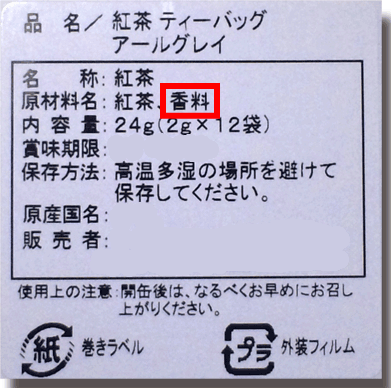 成分表示
