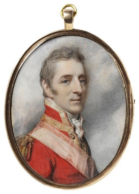 Arthur Wellesley painted by Richard Cosway