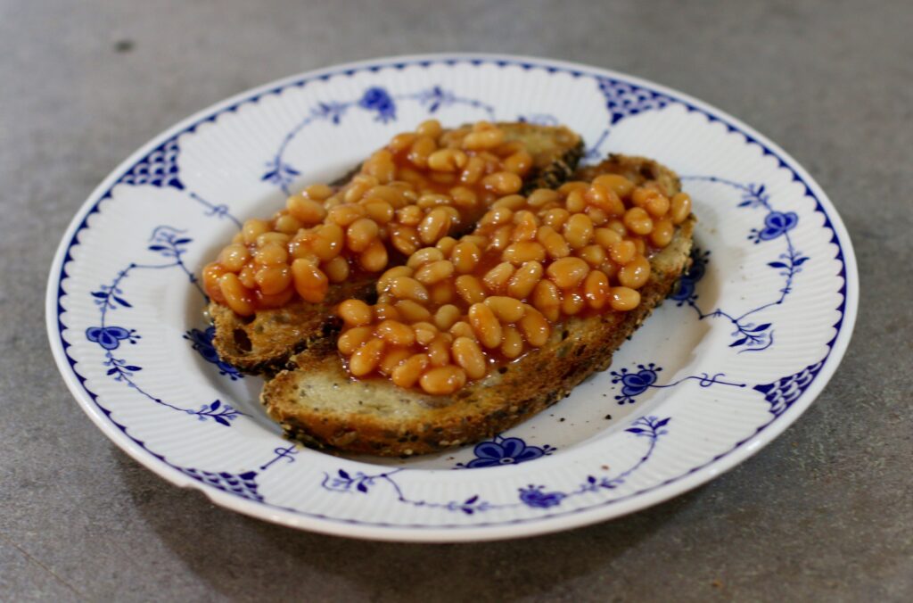 Beans on sourdough toast