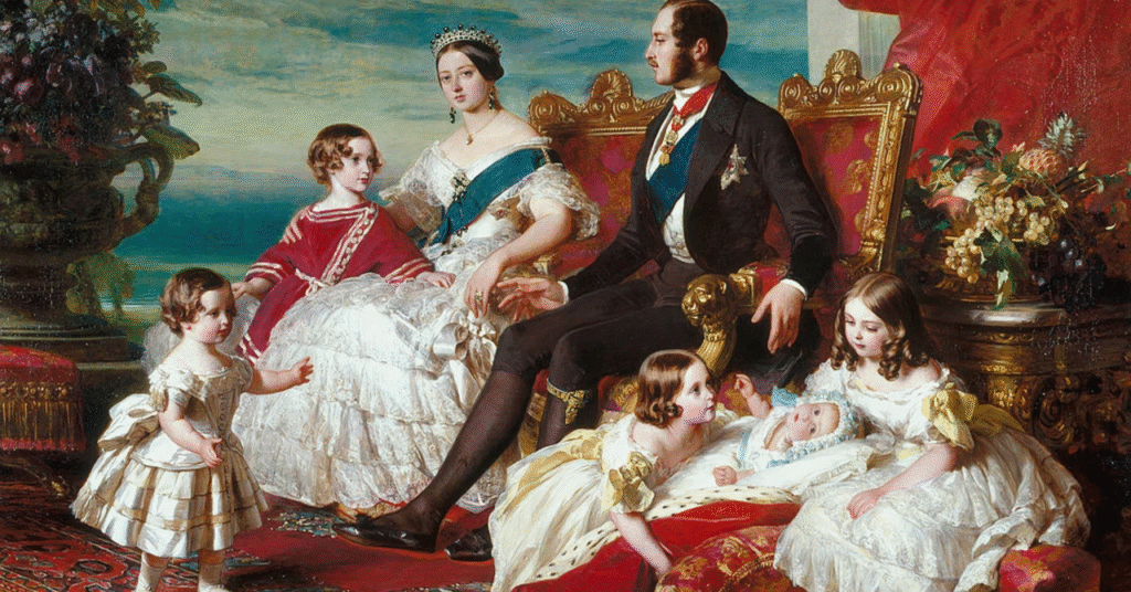 The portrait of the royal family in 1846. Fragment III (Franz Xaver Winterhalter)