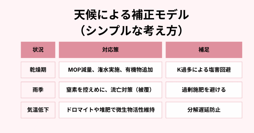 天候による補正モデル（シンプルな考え方）
