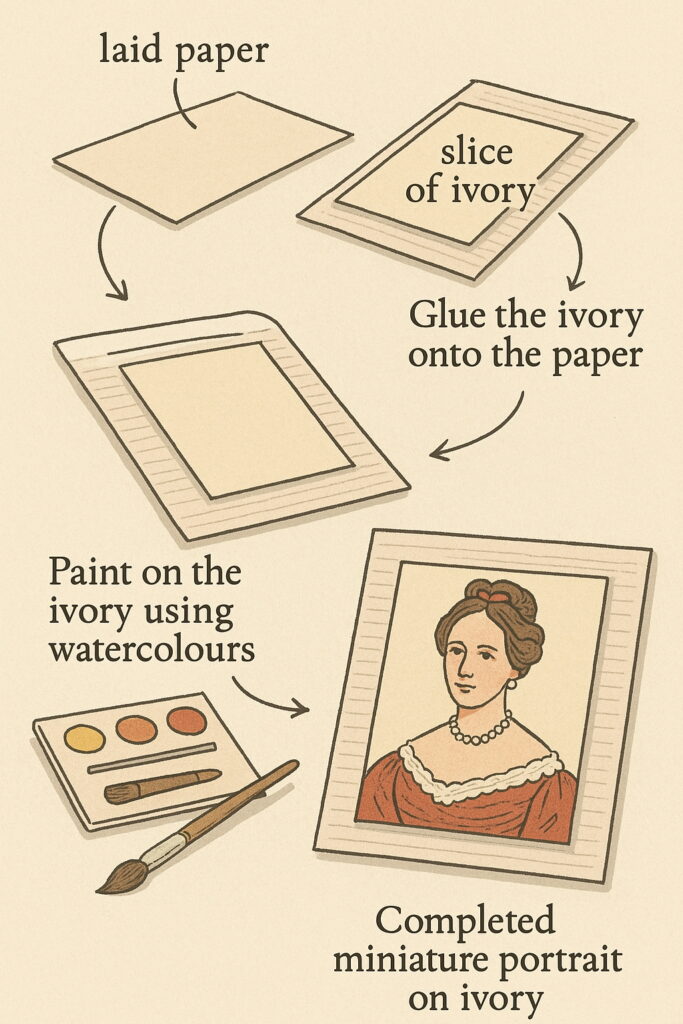 象牙下地の手順