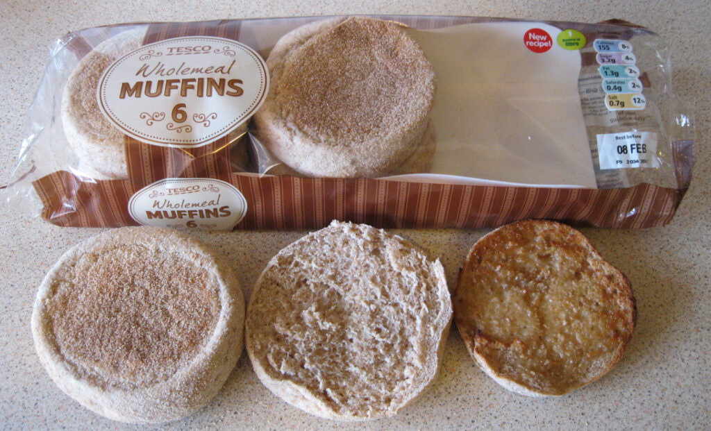 TescoのEnglish muffins