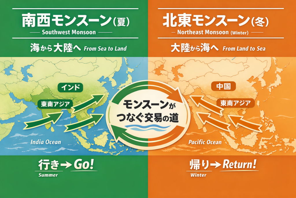 季節風と交易の道